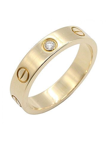 Cartier Cartier Mini Love Ring 1PD - 18K (Yellow Gold) Diamond Women's Gold Tone Clear (view 1)
