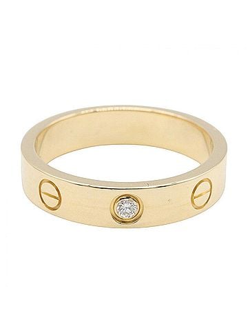 Cartier Cartier Mini Love Ring 1PD - 18K (Yellow Gold) Diamond Women's Gold Tone Clear (view 2)