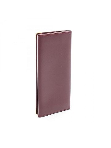 Cartier Cartier Must Line Bi-fold Long Wallet, Leather, Women's, Bordeaux (view 2)