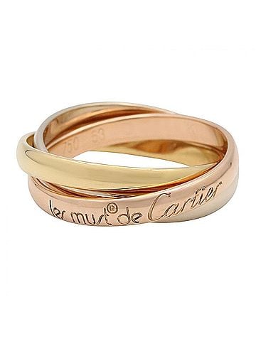 Cartier Cartier Trinity Ring - Ring/Finger Jewelry 18K (Yellow Gold), 18KWG (White 18KPG (Pink Gold) Men's/Women's Gold Tones/Silver Tones (view 1)