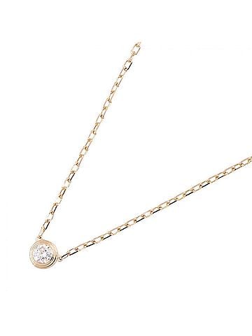 Cartier Cartier d'Amour SM Necklace, 18KPG (Pink Gold) Diamond Women's, Gold Tone, Clear Tone (view 1)