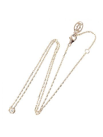 Cartier Cartier d'Amour SM Necklace, 18KPG (Pink Gold) Diamond Women's, Gold Tone, Clear Tone (view 2)