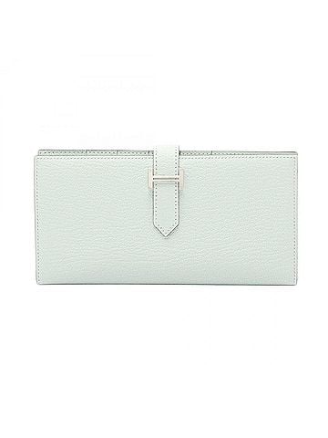 Hermès Hermes Bearn Soufflé Bi-fold Long Wallet, Leather, Chevre Women's, Green (view 1)