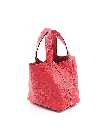 Hermès Hermes Picotin Lock PM Handbag, Leather, Taurillon Clemence Women's, Red (view 2)