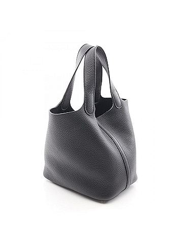 Hermès Hermes Picotin Lock PM Handbag, Taurillon Clemence Leather, Women's, Black (view 2)