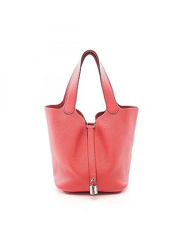 Hermès Hermes Picotin Lock MM Bougainvillea Handbag, Taurillon Clemence Leather, Women's, Pink (view 1)