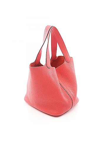 Hermès Hermes Picotin Lock MM Bougainvillea Handbag, Taurillon Clemence Leather, Women's, Pink (view 2)