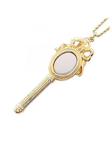 Christian Dior Christian Dior Mirror Motif Necklace, Gold Plated (GP), Women's, Tone (view 1)