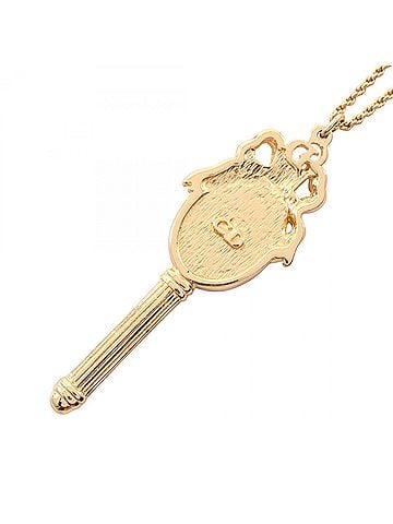 Christian Dior Christian Dior Mirror Motif Necklace, Gold Plated (GP), Women's, Tone (view 2)