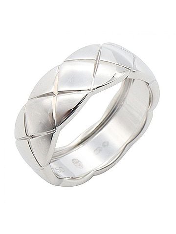 Chanel Chanel Coco Crush Ring, Medium, 18K White Gold (J10570) - Women's Silver Tone (view 1)