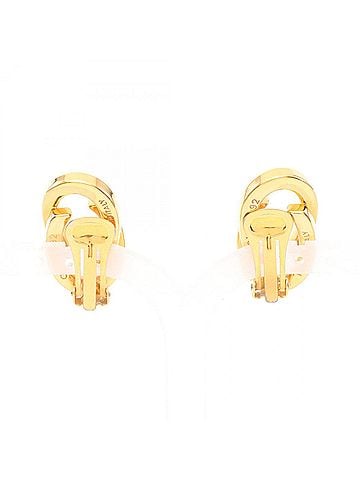 Gucci Gucci earrings, gold-plated jewelry, women's, gold tone. (view 2)