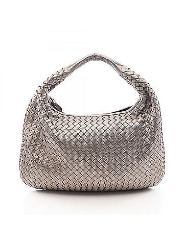 Bottega Veneta Bottega Veneta Intrecciato Shoulder Bag/Handbag, Leather, Women's, Gold Tone (view 1)