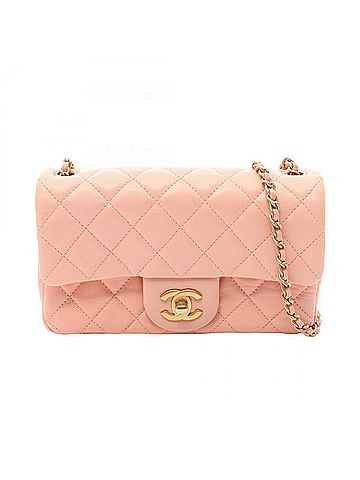 Chanel Chanel Mini Matelassé 20 Shoulder Bag/Handbag, Lambskin Leather, Women's, Pink, A69900 (view 1)