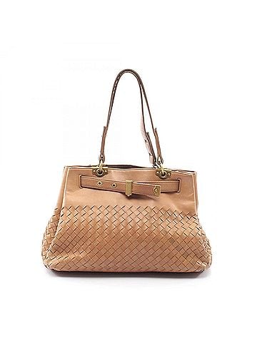 Bottega Veneta Bottega Veneta Intrecciato Handbag, Leather, Women's, Brown, 162110 (view 1)