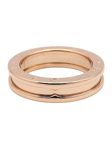 Bvlgari Bulgari BVLGARI B-zero1 Ring, 1-band ring, jewelry, 18KPG (pink gold), men's and women's, gold tone. (view 2)