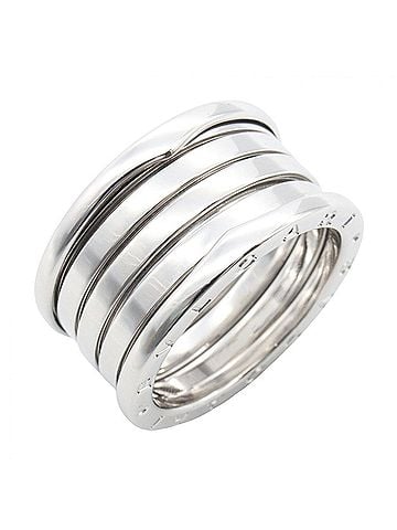 Bvlgari Bvlgari Bulgari B-zero1 Ring, 4-band ring, 18K White Gold (18KWG), Silver-tone, for Men and Women, Item Number 346594 (view 1)