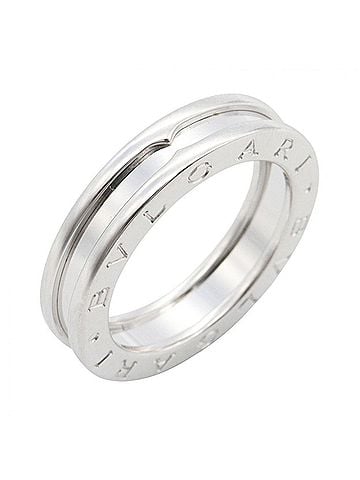 Bvlgari BVLGARI B-zero1 Ring, 1-band ring, 18KWG (white gold), men's and women's, silver-toned. (view 1)