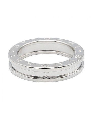 Bvlgari BVLGARI B-zero1 Ring, 1-band ring, 18KWG (white gold), men's and women's, silver-toned. (view 2)