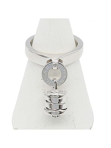 Bvlgari BVLGARI B-zero1 Element Ring - 18KWG (White Gold) Diamond for Women Silver/Clear Tone (view 2)