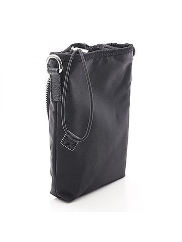 Prada Prada Triangle Logo Phone Holder Shoulder Bag Handbag Nylon Saffiano Leather Women's Black (view 2)