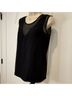 Helmut Lang 100% Polyester Solid Black Tank Top Size XS - photo 4