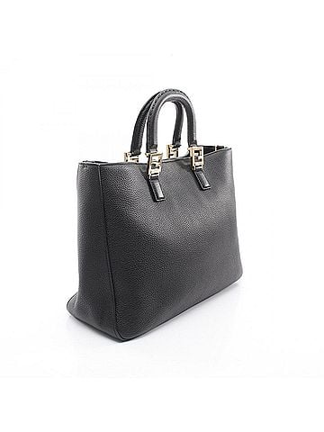 Fendi Fendi FF Tote Medium Selleria 2-Way Bag Handbag Leather Women's Black 8BH368 (view 2)