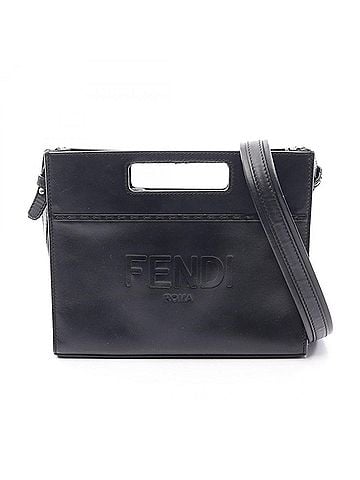 Fendi Fendi Shopper Small 2-Way Handbag, Leather, Men's & Women's, Black, 7VA547 (view 1)