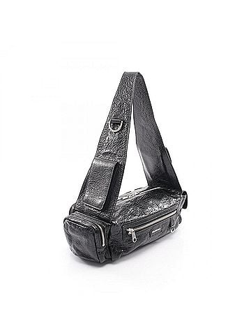 Balenciaga Balenciaga SUPERBUSY SLING BAG XS Superbusy Shoulder Bag Handbag Leather Women's Black 762516 (view 2)