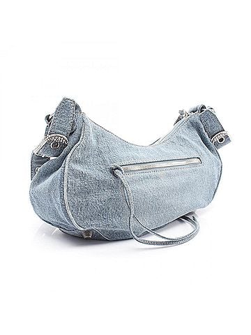 Balenciaga Balenciaga LE CAGOLE Rhinestone Shoulder Bag/Handbag, Denim, Women's, Blue, 6713072109U4715 (view 2)