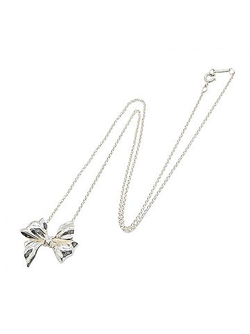 Tiffany & Co. Tiffany & Co. Ribbon Necklace, Sterling Silver 925, Women's Jewelry, Tone (view 2)