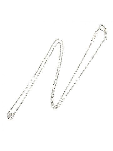 Tiffany & Co. Tiffany & Co. By the Yard Necklace, Sterling Silver 925, Diamond, Women's, Clear (view 2)