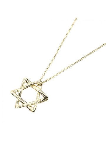 Tiffany & Co. Tiffany & Co. Star of David Necklace, 18K (Yellow Gold), Women's Jewelry, Gold Tone (view 1)