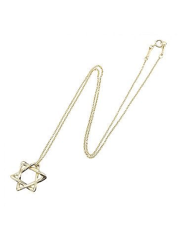 Tiffany & Co. Tiffany & Co. Star of David Necklace, 18K (Yellow Gold), Women's Jewelry, Gold Tone (view 2)