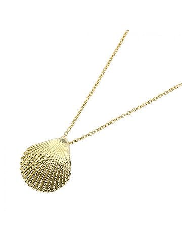 Tiffany & Co. Tiffany & Co. Shell Motif Necklace, 18K (Yellow Gold), Women's Jewelry, Gold Tone (view 1)