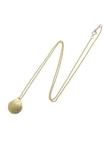 Tiffany & Co. Tiffany & Co. Shell Motif Necklace, 18K (Yellow Gold), Women's Jewelry, Gold Tone (view 2)