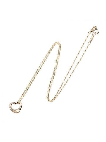 Tiffany & Co. Tiffany & Co. Open Heart Necklace Mini Jewelry 18KPG (Pink Gold) Women's Gold Tone 60018442 (view 2)
