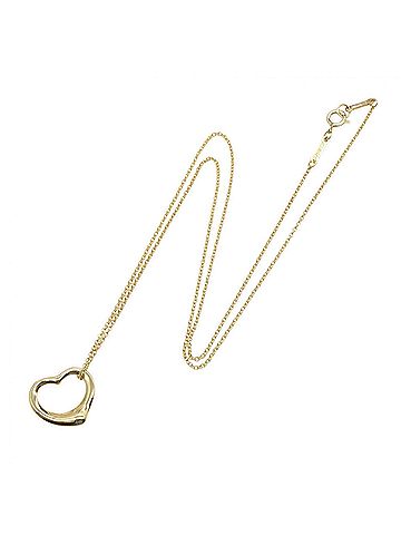 Tiffany & Co. Tiffany & Co. Open Heart Necklace SM, 18K (Yellow Gold), Women's Necklace, Gold Tone (view 2)