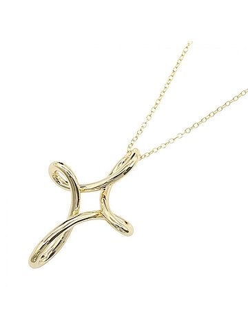 Tiffany & Co. Tiffany & Co. Open Cross Necklace, 18K (Yellow Gold), Women's Jewelry, Gold Tone (view 1)