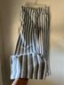 Chico's 100% Cotton Stripes Blue White Casual Pants Size M - photo 6