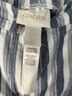 Chico's 100% Cotton Stripes Blue White Casual Pants Size M - photo 3