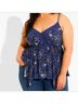 Torrid Floral Blue Sleeveless Top Size 0X - photo 13