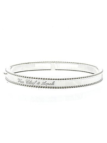 Van Cleef & Arpels Van Cleef & Arpels Perle Signature Bracelet White Gold (18K) No Stone Bangle Silver (view 2)
