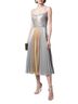 MARCHESA notte Color Block Silver Gold Cocktail Dress Size 6 - photo 2