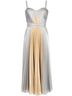 MARCHESA notte Color Block Silver Gold Cocktail Dress Size 6 - photo 1