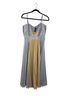 MARCHESA notte Color Block Silver Gold Cocktail Dress Size 6 - photo 3