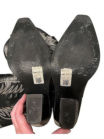 ASOS Chester Contrast Stitch Western Wide Fit Boots (view 2)