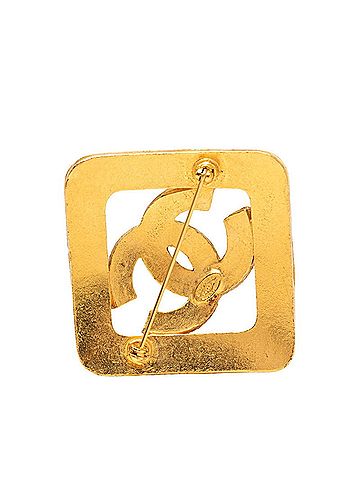 Chanel Chanel Coco Mark Vintage Brooch, Gold Plated, Women's CHANEL (view 2)