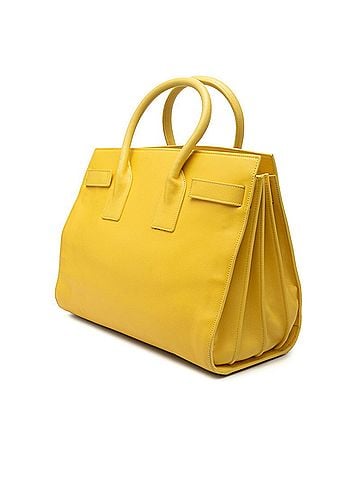 Saint Laurent Saint Laurent Sac de Jour Mini Handbag Shoulder Bag 2WAY 324823 Yellow Leather Women's SAINT LAURENT (view 2)