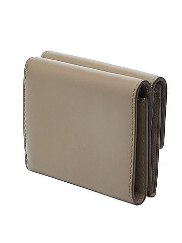 Fendi Fendi Tri-fold Wallet Compact 8M0395 Greige Leather Women's FENDI (view 2)