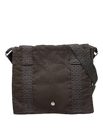Hermès Hermes Herline Bassas PM Crossbody Shoulder Bag, Gray Canvas, Women's HERMES (view 1)